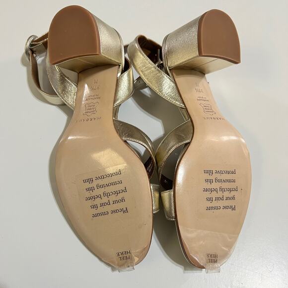 Margaux The City Sandal in Gold Nappa Size 37.5M - Picture 10 of 10